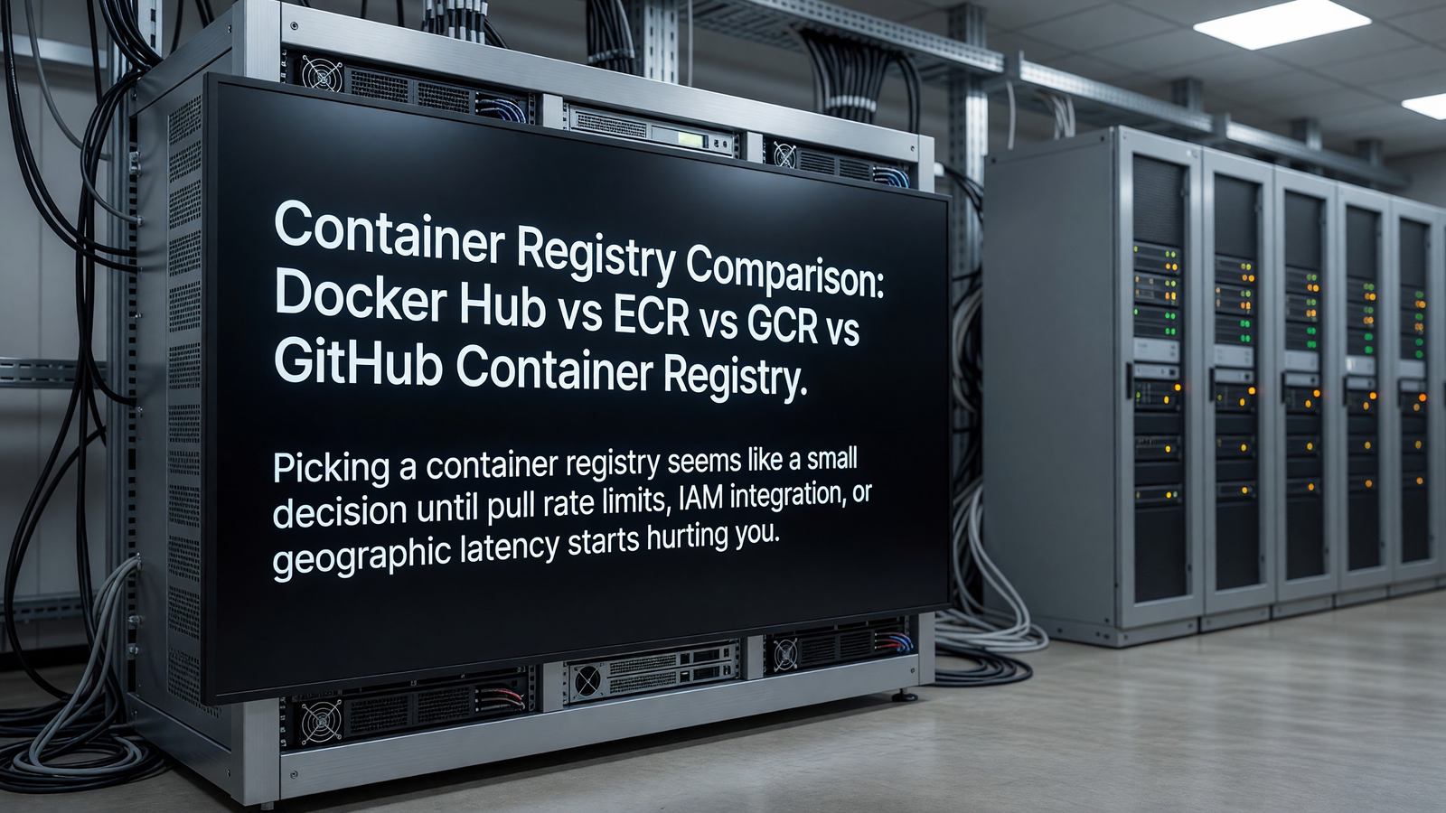 Container Registry Comparison: Docker Hub vs ECR vs GCR vs GitHub Container Registry